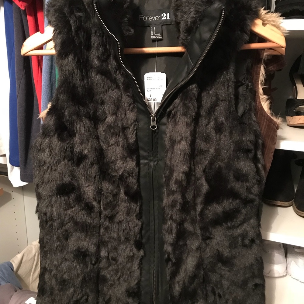Forever 21 furry vest